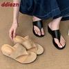 Fashion New Summer Fashion Wedges Sandals Slippers Shoes For Women Flip Flops Footwear Female Round Toe Ladies Heeled Slippers Shoes