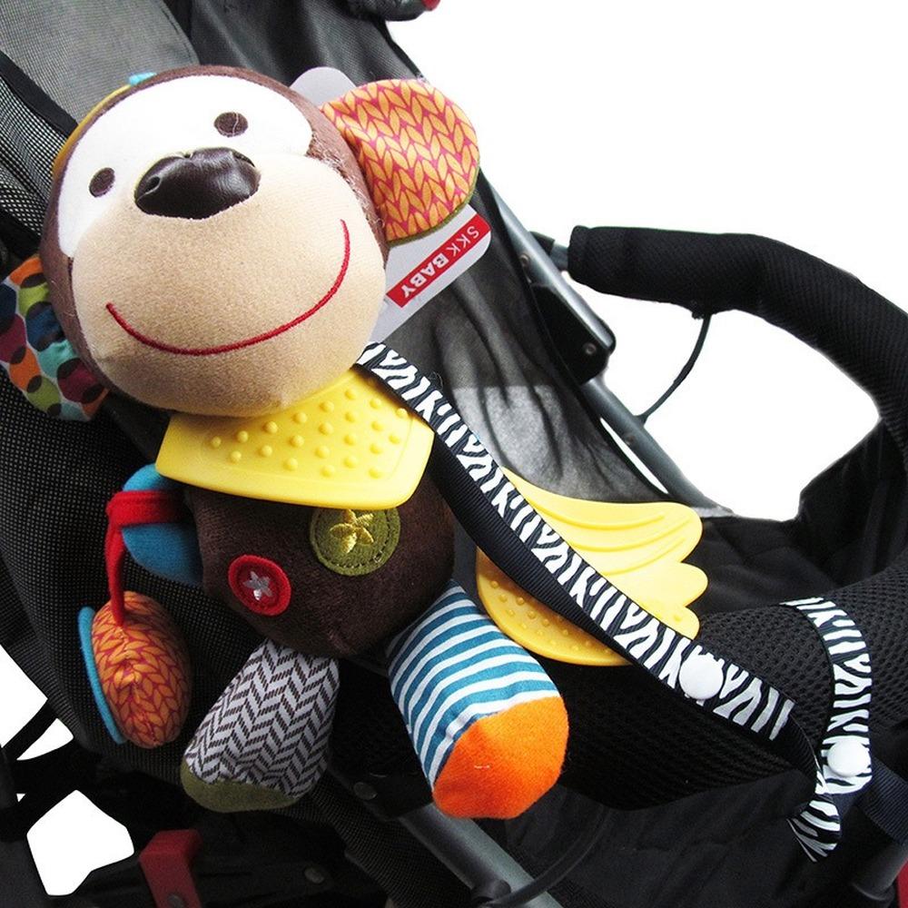 Toys Teether Pacifier Chain Strap Holder Belt Saver Pacifier Clip Toy Fixed Anti-Drop Hanger Belt Holder Baby Stroller Accessory