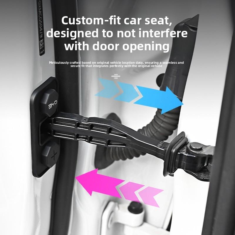 For BYD Atto 3 Dolphin Seal Han Tang Song Yuan Pickup Car Door Check Stopper Silicone Protector - Anti-Corrosion Cover Interior Mirrors 6