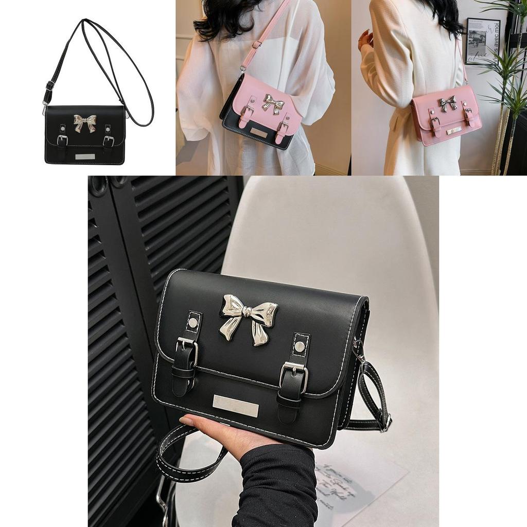 Stylish Small Square Bag For Women With Adorable Bow Detailing In Trendy Colors