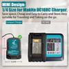 Mini Compact Car Charger For Makita For Milwaukee For Dewalt 18V Lithium Ion Battery Car Charger Cigarette Lighter Plug Charger