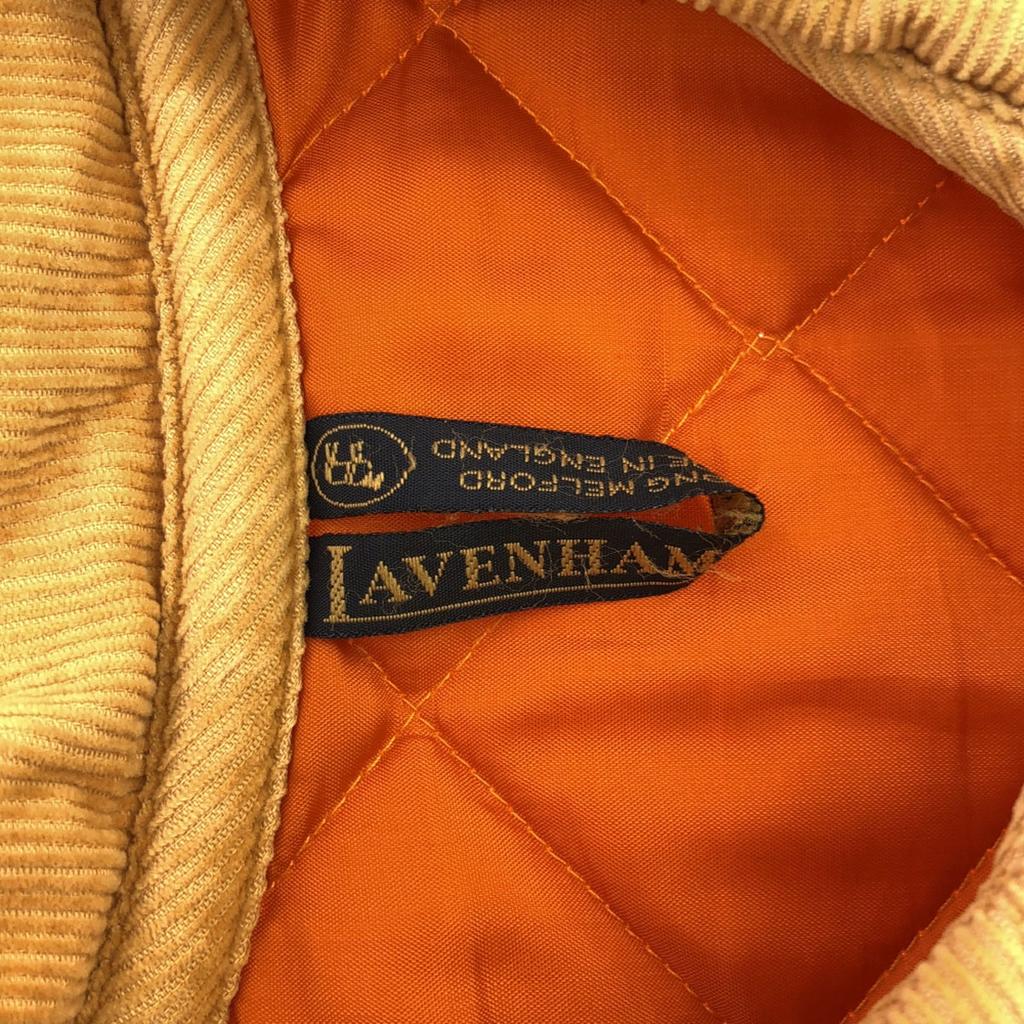 LAVENHAM Made In the UK Quilted Jacket 36 Orange WA-AW03 Women Used