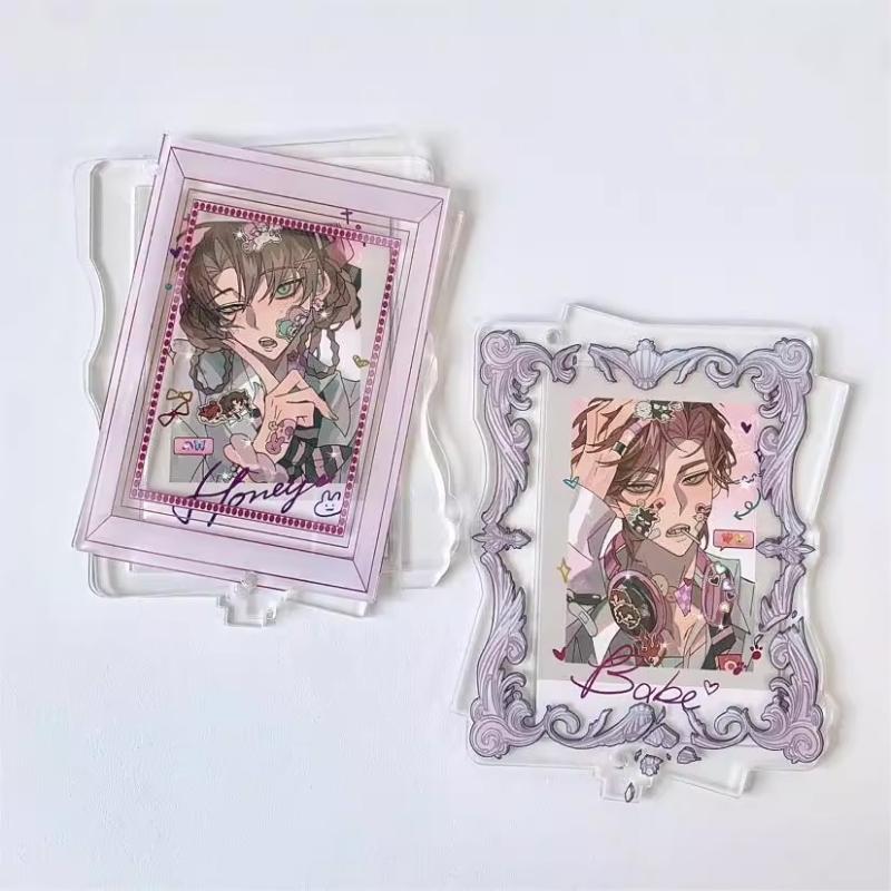 Double-sided Irregular Acrylic Photo Frames for Girls Room Decor Original Design 3 Inch Kpop Idol Card Sleeves Wholesales 2025