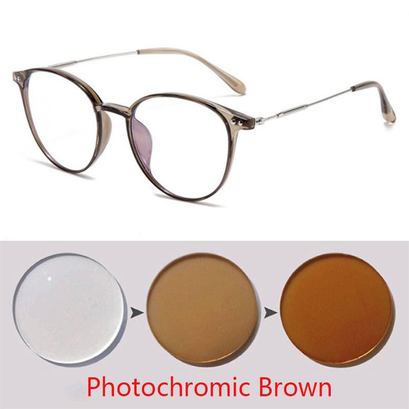 Round Rivet Frame Prescription Spectacles Myopia -0.5 To -6.0  Super Light Hyperopia +0.5 To +6.0