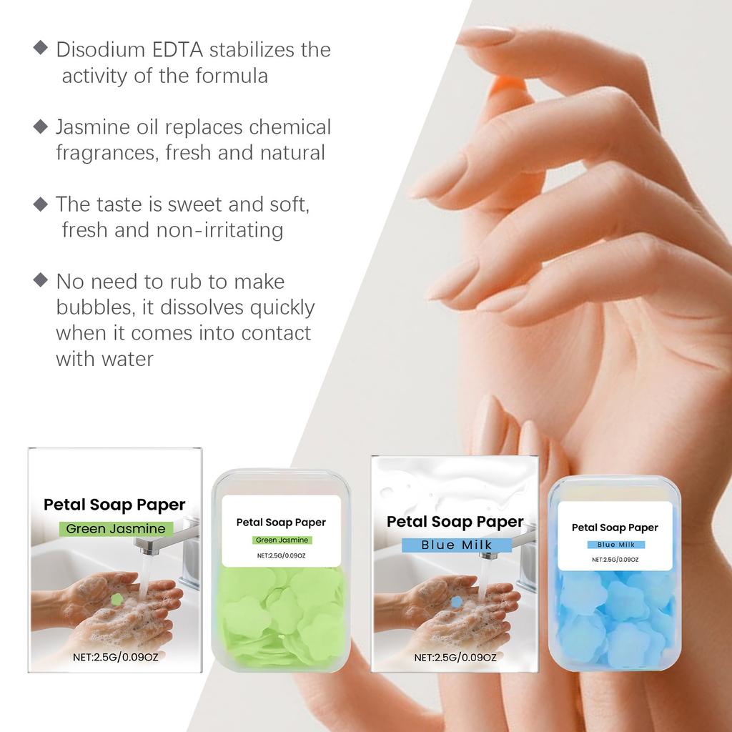 Gentle Cleansing Moisturizing Hands Portable Cleansing Soap Sheets