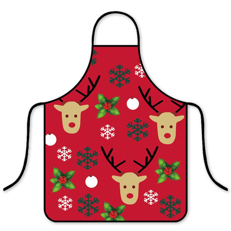 Christmas Holiday Waterproof Oilresistant Apron With Creative Fun Patterns For Adults And Kids