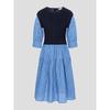 Binpolleidiseu Knit Vest Patch Check Dress Blue (Bf5371C04P)