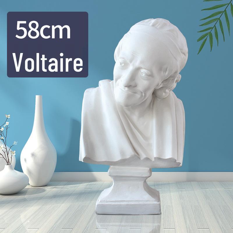 Plaster Cast Geometric Sculpture Set for Art and Photography