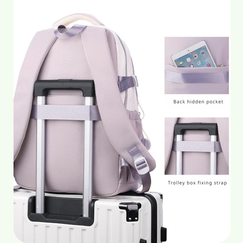 Rucsac școlar nou de primăvară 2025 pentru elevi de gimnaziu, capacitate mare, portabil, rucsac unisex pentru adolescenți de gimnaziu, ghiozdan pentru elevi de școală primară pentru clasele 5-6