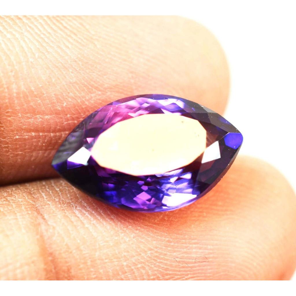 Natural Purple Tanzanite Loose Gemstone Marquise Shape 7.30 Ct for Jewelry Making and Crafts