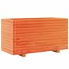 Plant Pot Wax Brown 90 X 40 X 49.5 Cm Solid Pine Wood