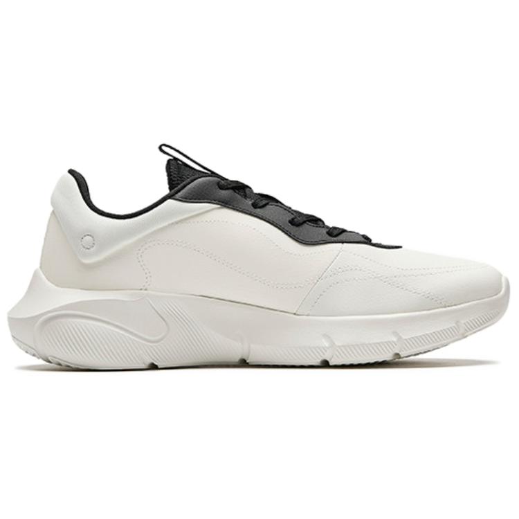 Anta Arc Comfortable Versatile Wear-Resistant Lightweight Shock Absorbing Low-Top Casual Shoes Men Casual Shoes White Black Brown 112517710R-4