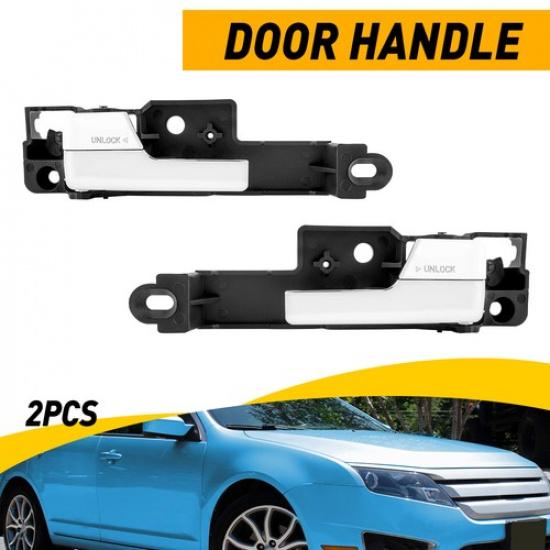 

Chrome Front ide Interior Door Handle For Ford Driver & Passenger Side Set EV