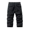 Men's Versatile Casual Functional Workwear Cropped Trousers Loose Straight Multi-pocket Pants