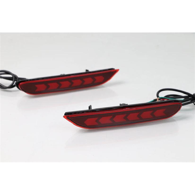 1Pair Multi-function Car LED Reflector Lamp Rear Fog Lamp Tail Rear Bumper Light Brake Light For Nissan Teana Altima 2019 2020