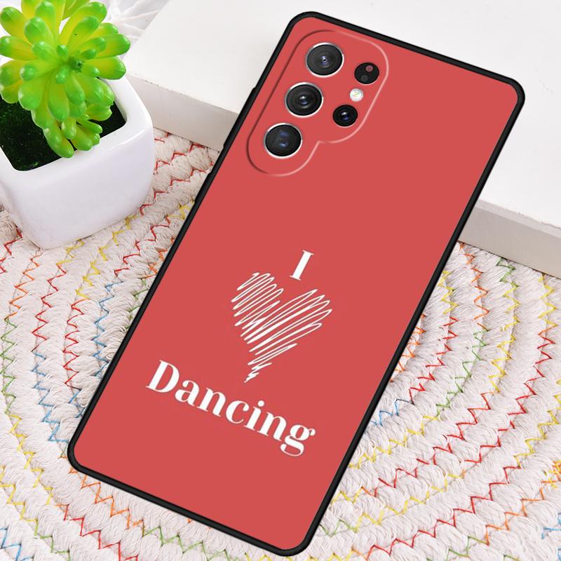 

I Love Dance Silicone Phone Case For Samsung Galaxy note 10 pro S26 S25 S24 S23 S22 S21 Plus S25Ultra Capa Cover Galaxy S23