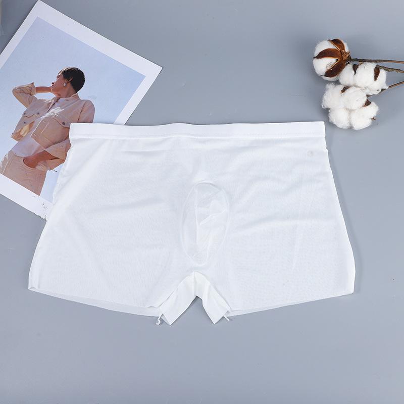 Men's Seamless Ultra-thin Ice Silk Boxer Briefs - 3D Molded, Breathable, Comfortable One-piece Design