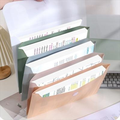 5 Layers A4 File Folder Storage Bag Waterproof Thickened Portable Documents Bag Large Capacity Protective Plastic File Organizer