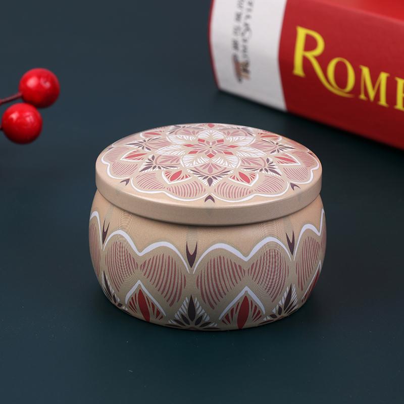 Vintage Mum Konserve Kutusu Şeker Kurabiye Saklama Kutusu Kuru Baharat Saklama Kavanozu Uygun DIY Mum Kozmetik Merhem Yapımı Noel