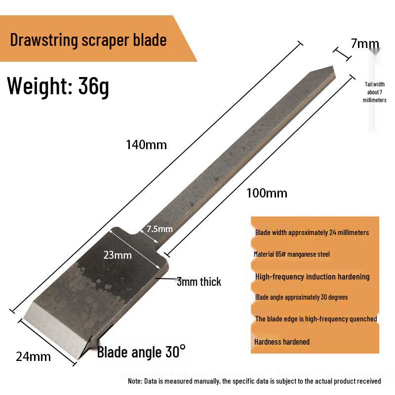 

24 мм Деревообрабатывающее Строгальное Лезвие - Закаленная Марганцовистая Сталь 65 для Столярного Использования