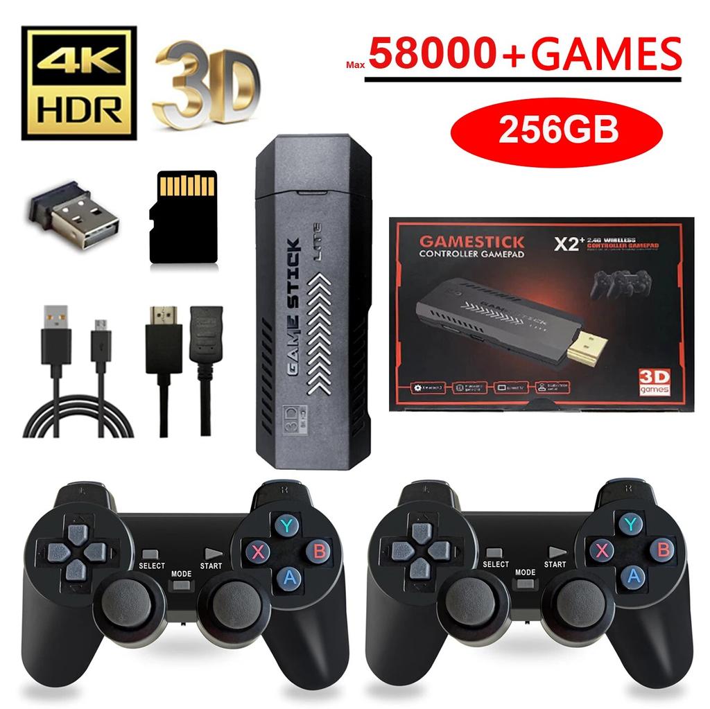 X2 Plus 256G 50000 Gier GD10 Pro 4K Odtwarzacz Gier 3D HD Retro Konsola do Gier Wideo Bezprzewodowy Kontroler TV 50 Emulator Dla Dzieci Prezenty