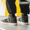 Men’s Sports Shoes High Top Casual Shoes Camouflage Printing Skateboard Sneakers for Students Over Sized