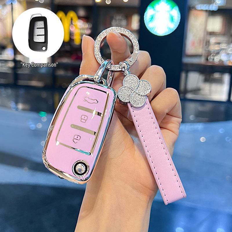 Geely Folding Key Cover for Vision X3, King Kong, Emgrand GL, Panda S1, Boyue X1, Xingrui, Binrui.
