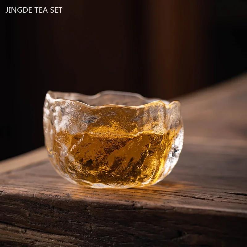 1 Pz Tazza da Tè in Vetro Giapponese Portatile Personale Tazza Singola Accessori Set da Tè Tazza da Tè Loto Personalizzata Articoli per la Casa