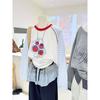 Women Plus Size Long Sleeve T Shirt Raglan Sleeve Cartoon Print Casual Spring Summer