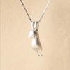 2pcs Cat Pendant Necklace for Women Lover Accessories Birthday Gifts