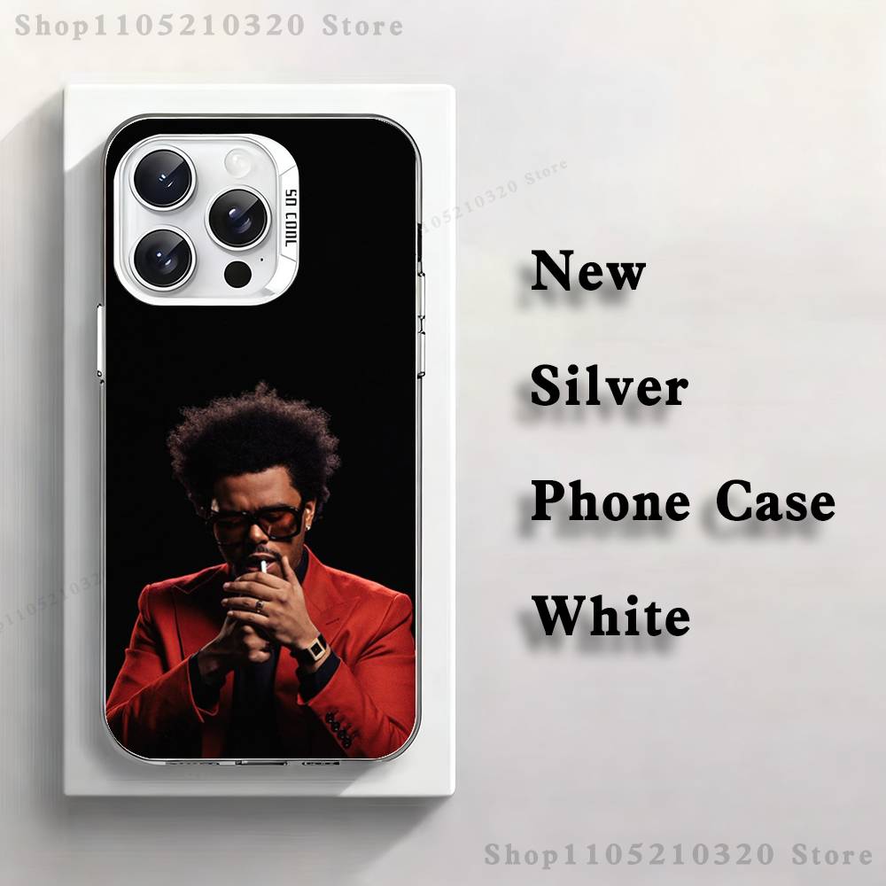 

The W-Weeknd singer Phone Case For iPhone 17,16,15,14,13,12,11,Mini,Pro,E,MAX White Matte Silicone Whtie Cover iPhone13PROMAX
