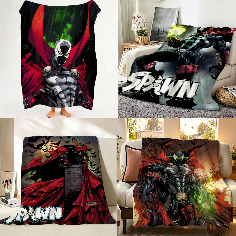 Comic S Spawn Throw Flannel Throw Blanket Suitable for Sofa,Living Room,Bedroom