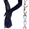 Lange durchsichtige Handschuhe für den ganzen Finger, Armhandschuhe Paar für Kostümstil, Party-Outfits, Foto-Looks und Bühnenkleidung, Ein Paar