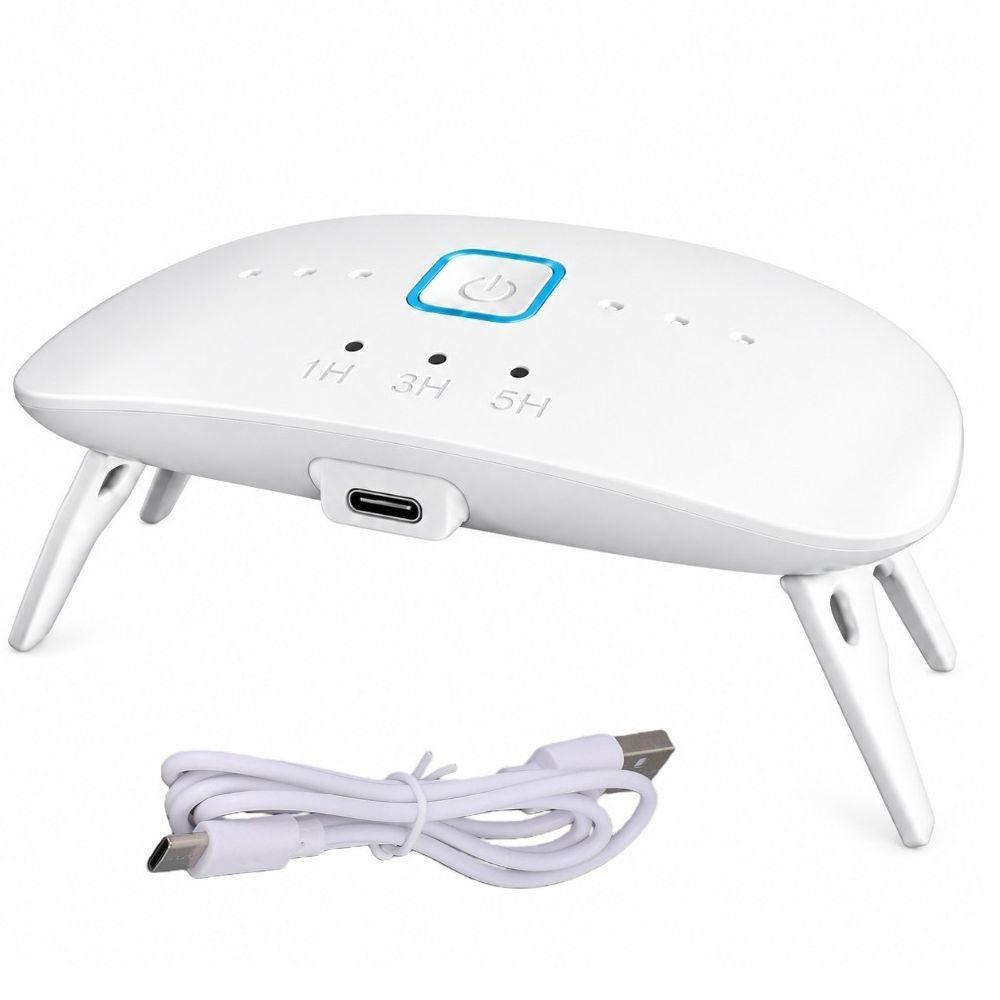 USB Powered Resin Curing Light 8 LED Beads Nail Lamp Dryer  For Gel X Nails Polish
