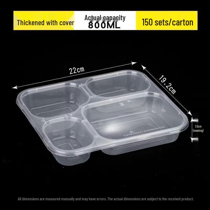 Disposable Multi-Compartment Takeout Container