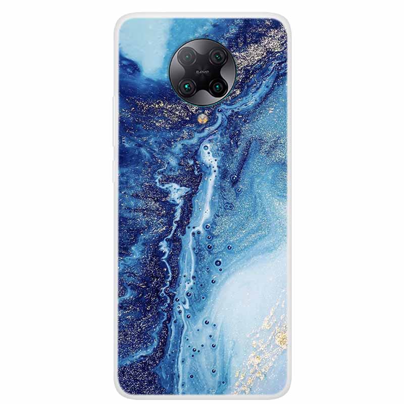 For Poco F2 Pro Case 6.67'' Clear Marble Soft TPU PocoF2 Pro F 2 F2Pro Phone Cover For Xiaomi Poco F2 Pro Shells Cartoon Fundas
