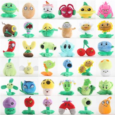 New Plants VS Zombies Plush Stuffed Toys Starfruit Split Pea Threepeater Laser Bean Imp Zombie Cartoon Game Cute Doll Kids Gifts