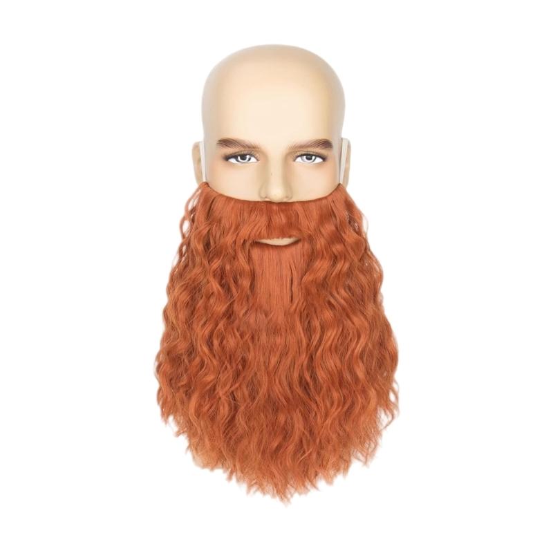 Halloween Party Fake Beard,Funny Fake Mustache Beard for Cosplay Supplies,Costume Party Realistic False Facials Hair