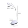 LED Table Lamp Table Lamp Folding Reading Lamp AA Dimmer Battery Powered Bl