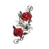 Flower Arm Tattoo Sticker Large Flower Red Rose Body English Arm Chest Cover Waterproof Simulation Tattoo Sticker