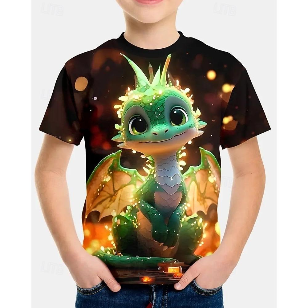 

Детская футболка с коротким рукавом и круглым вырезом, модная одежда-пуловер с принтом 160