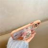 3D süße Kaninchen Cartoon Blume stoßfeste Stoßstange Halter Stand Telefon Hüllen für iPhone 14 11 12 13 Pro Max weiche rückseitige Abdeckung Fall