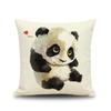 Cozy couch cushion cover Cute animal panda printed home decorative pillow car/bed seat back cushions square pillowcase