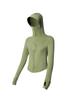2025 Women's Black Slim Fit Sun Protection Ice Silk Jacket: Breathable, UV-Protective Summer Sportswear