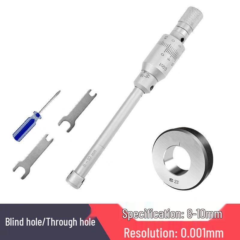 High Precision Three-Point Inside Micrometer, 0.001mm Accuracy for Inner Holes