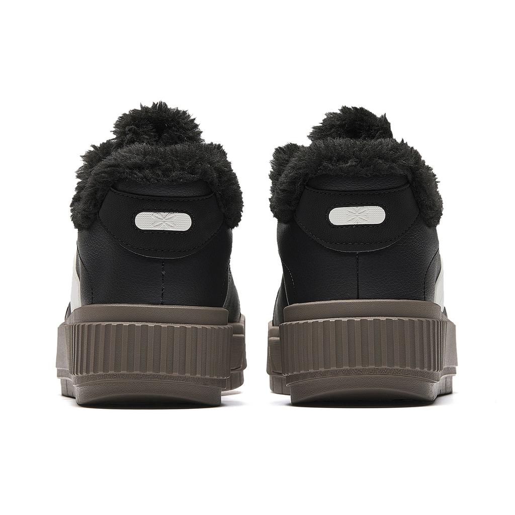Anta TT Fleece Lined Skateboard Shoes Women's Basic Black/Papyrus White 922548901-1