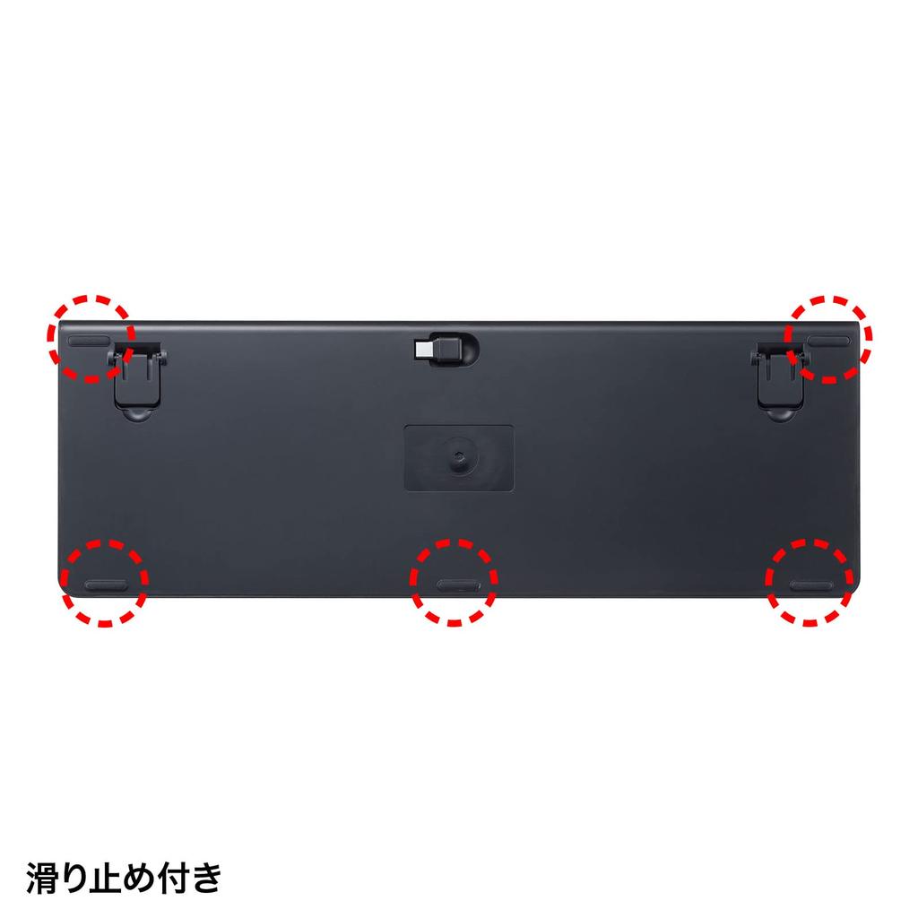 Sanwa Supply Keyboard Wireless USB Connection Rechargeable Slim Black Type-C SKB-WL31CBK