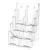 Acrylic Brochure Holder 8.5 X 11 Inch 4-Tier Literature Display Stand Rack