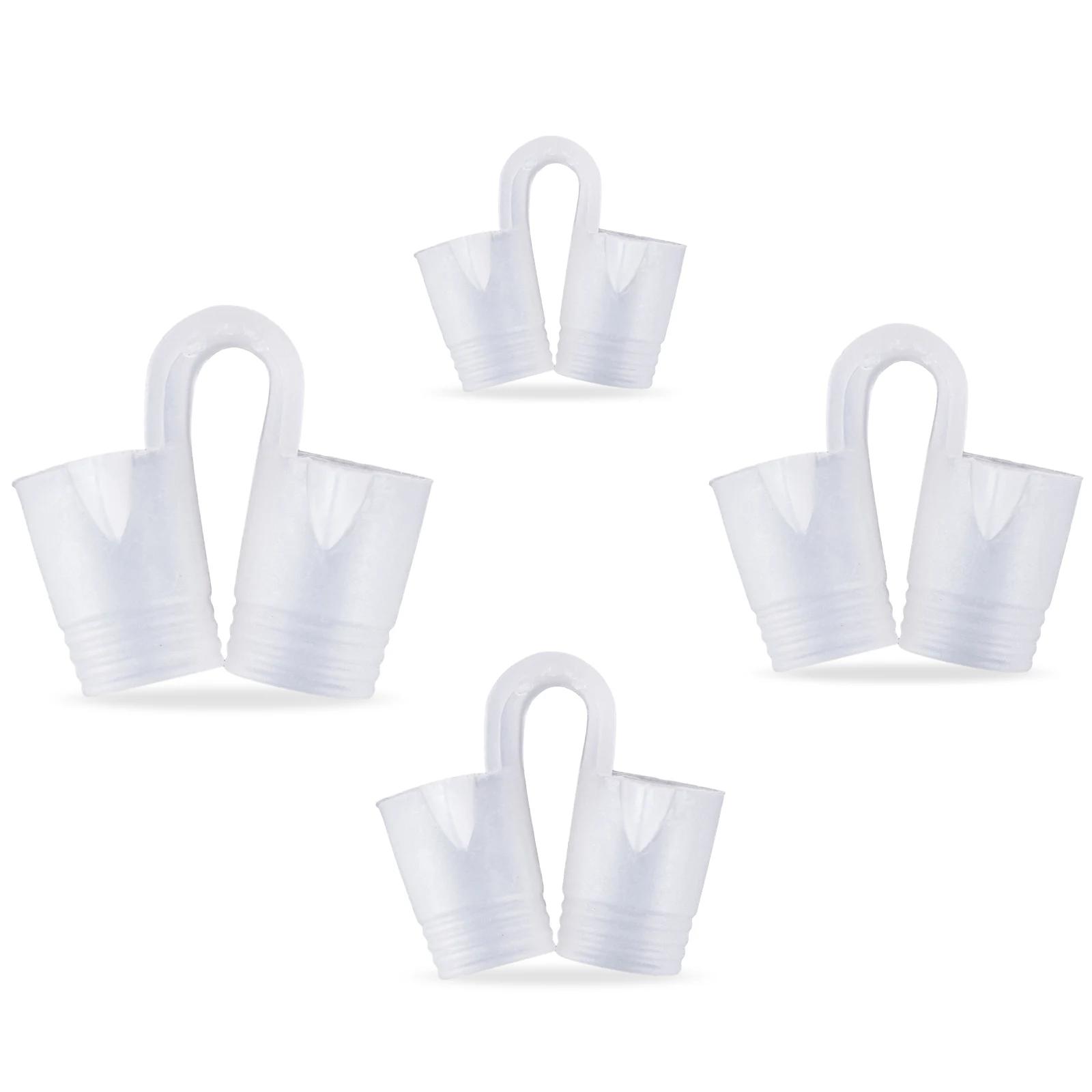 

4 Pcs Nose Vent Sinus Relief Dilator Soft Silicone Vent Nasal Dilators Device Nose Clip No Strips Nose Clip for Nasal Snorers