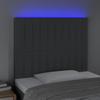 VidaXL LED Headboard Bedroom Furniture Single Bed Accessory Headboard Bed Frame Interior Dark Grey 3122637